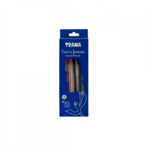 ROLLER BALL TRAMA GEL CLASICO X 5 COLORES