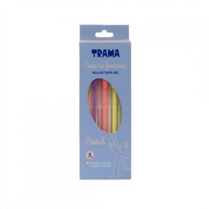 ROLLER BALL TRAMA GEL PASTEL X 5 COLORES