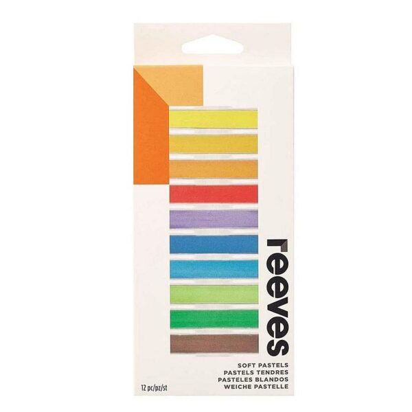 TIZA AL PASTEL REEVES X 12 COLORES (8790125)