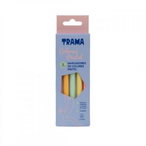 MARCADOR TRAMA PASTEL BLISTER X 5 COLORES