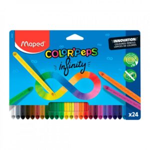 LAPICES DE COLORES MAPED COLOR PEPS INFINITY  X 24 LARGOS (861601)