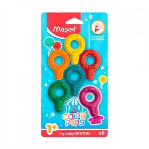 LAPICES DE CERA MAPED BABY X  6 COLORES (863806)