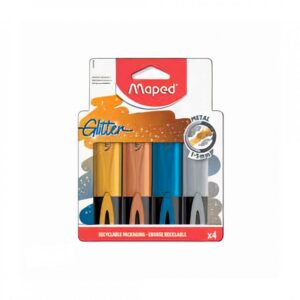 RESALTADOR MAPED METALIZADO BLISTER X 4 U. SURTIDOS (742000)