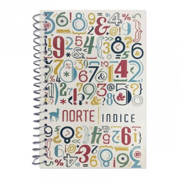 LIBRETA NORTE 4040 C/ESPIRAL E INDICE  (14 X 9.5 CM)