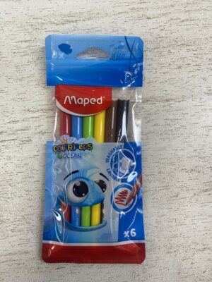 MARCADOR MAPED OCEAN X 10 COLORES LARGOS (845724)