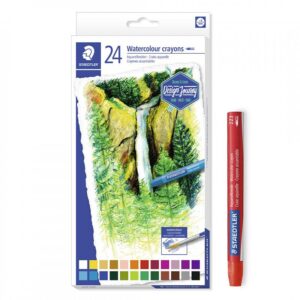 LAPICES DE CERA STAEDTLER KARAT ACUARELABLES X 24 COLORES (22324)