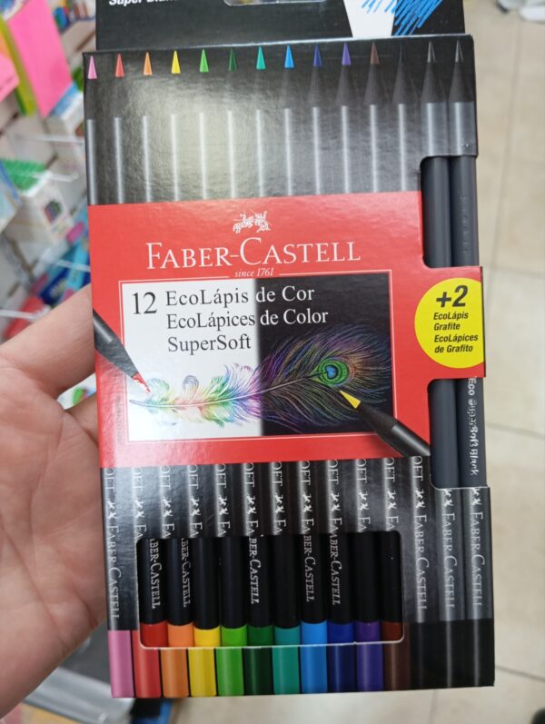 LAPICES DE COLORES FABER CASTELL X 12 SUPER SOFT (210712)