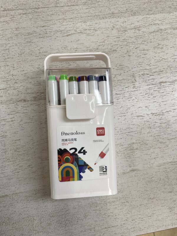 MARCADOR DELI FINENOLO ACRÍLICO X 24 PUNTA FINA