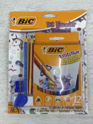 KIT BIC ESCOLAR INFANTIL LAPICES JUMBO + SACAPUNTAS