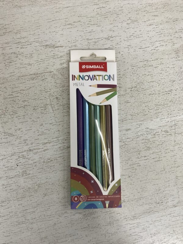 LAPICES DE COLORES SIMBALL INNOVATION METAL X 8