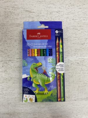 LAPICES DE COLORES FABER CASTELL X 12 + 2 ECOLAPIS