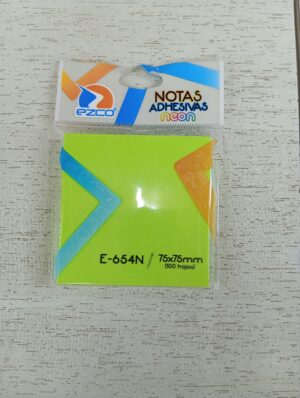 NOTAS ADHESIVAS EZCO NEON 75 MM X 75 MM