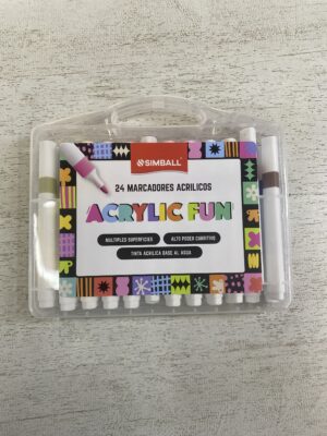 MARCADOR SIMBAL ACRYLIC FUN X 24
