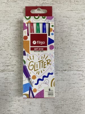 BOLIGRAFO FILGO GLITTER X 5