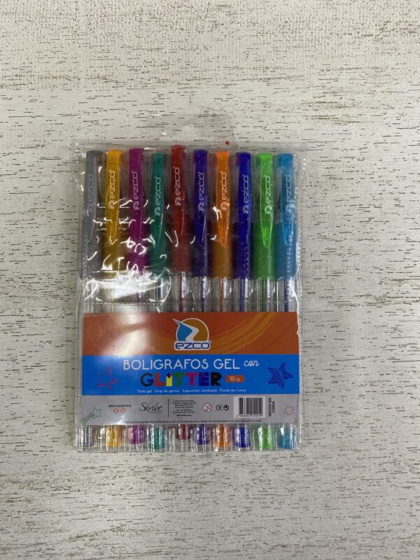 BOLIGRAFO EZCO GLITER X 10