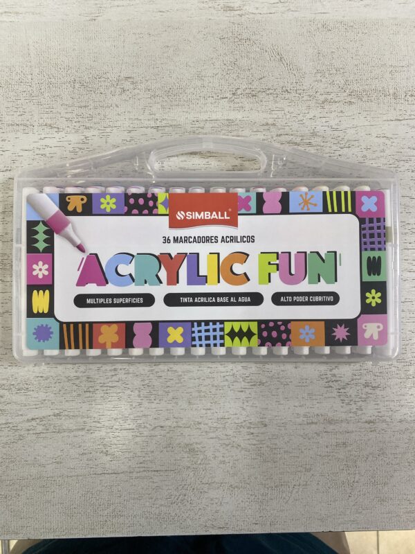 MARCADOR SIMBAL ACRYLIC FUN X 36