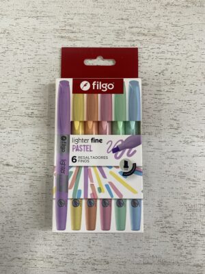 RESALTADOR FILGO PASTEL X 6