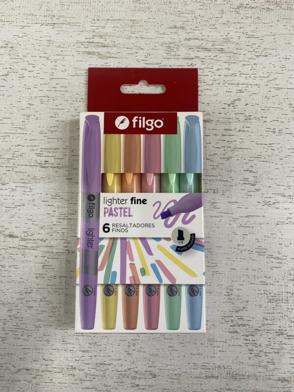 RESALTADOR FILGO PASTEL X 6