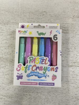 CRAYON KIRUKI PASTEL SOFT ACUARELABLES X 6