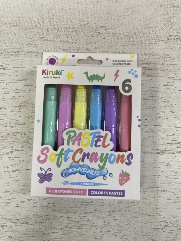 CRAYON KIRUKI PASTEL SOFT ACUARELABLES X 6