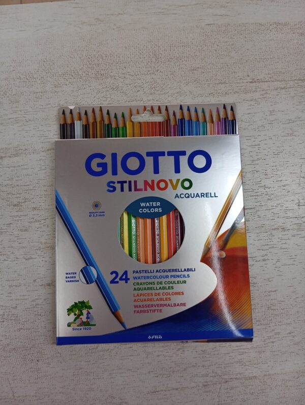 LAPICES DE COLORES GIOTTO STILNOVO X 24 LARGOS ACUARELABLES