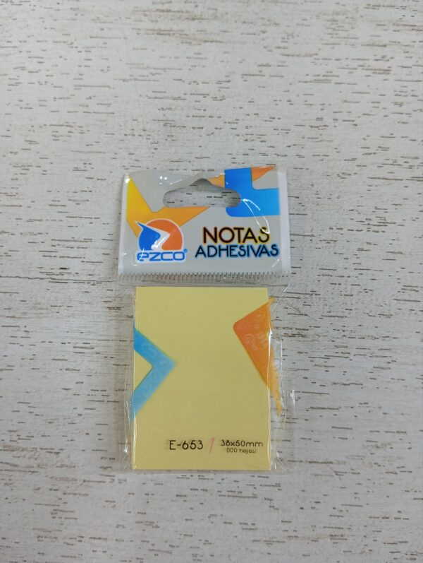 NOTAS ADHESIVAS EZCO 38 X 50 MM 100 HOJAS