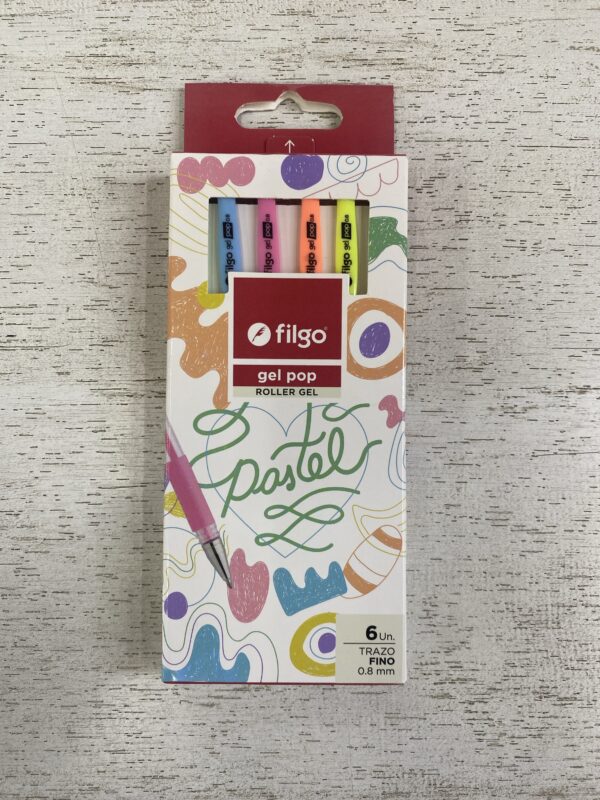 BOLIGRAFO FILGO PASTEL X 6