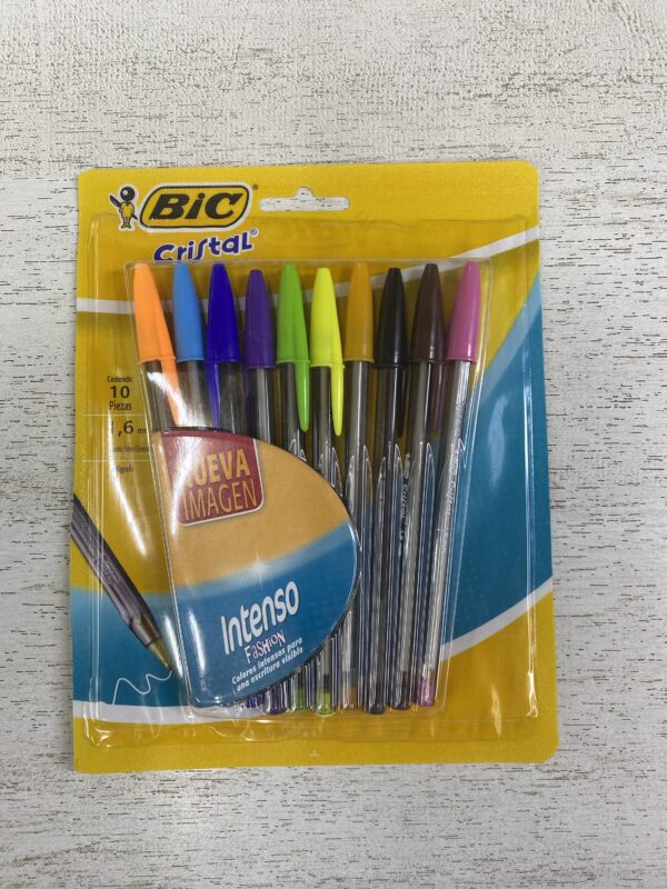 BOLIGRAFO BIC CRISTAL INTENSO X 10