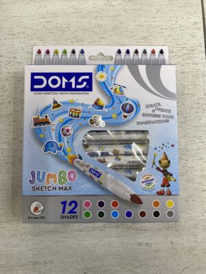 MARCADOR DOMS JUMBO X 12 COLORES