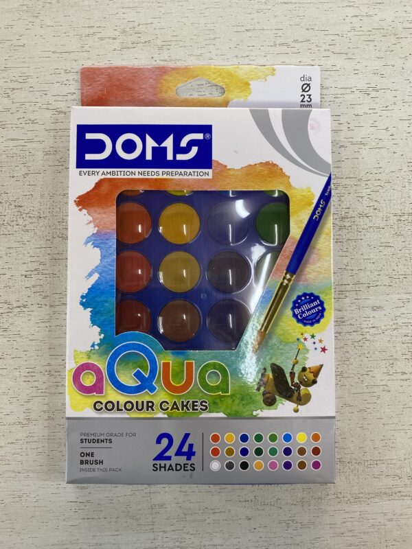 ACUARELA DOMS  X 24 COLORES + PINCEL